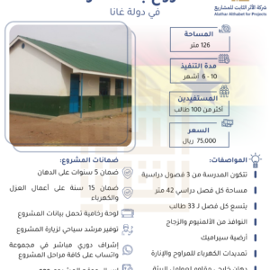 مدرسة في غانا بمساحة 126 متر